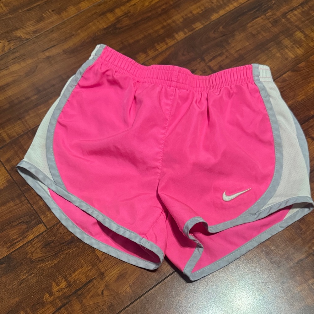 Nike Women's Athletic Shorts in Pink and Gray